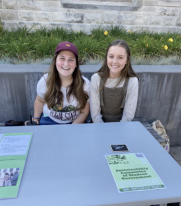 Two of our members, Mary and Katherine, tabled at the Oct. 3 Climate Change Theater Action event at the Ames Public Library!